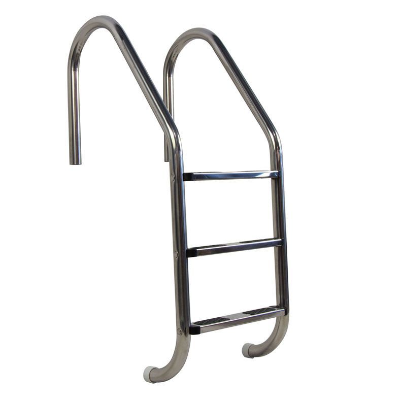 Stainless Steel Treads Inter-Fab L3E049S 3 Economy Sure-Step Swimming Pool Ladder 
