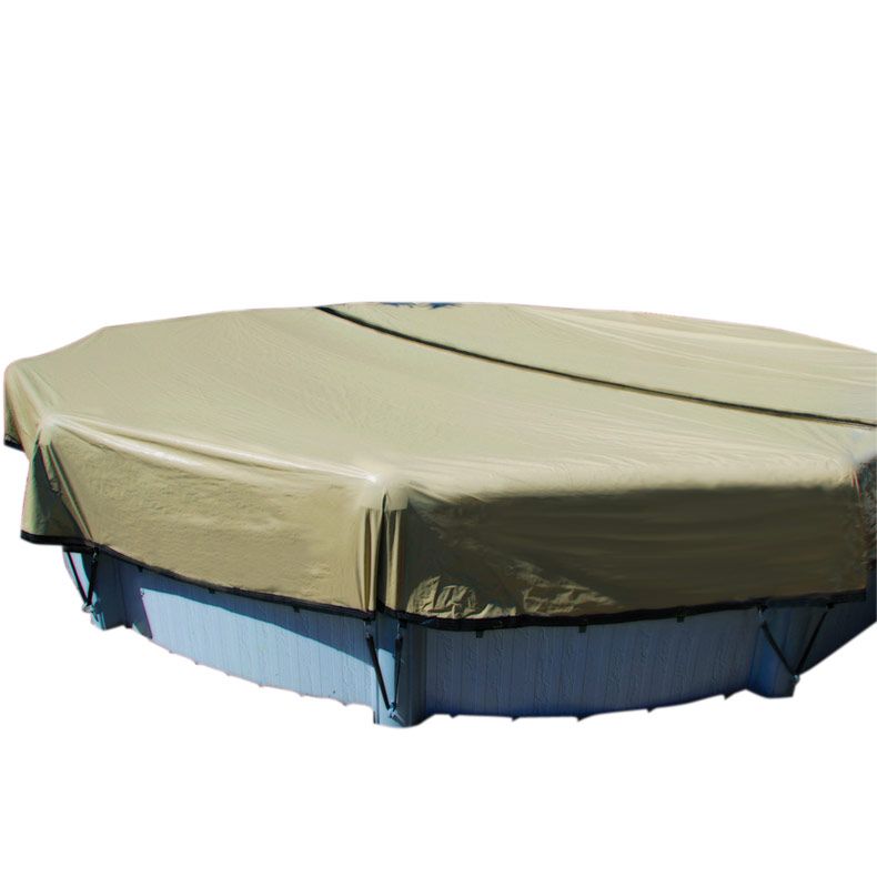 24-Foot Round Economy Winter Cover Above-Ground Swimming Pool UV-resistant Cover