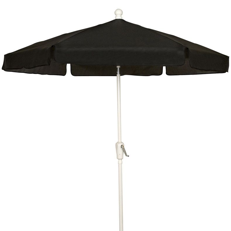 Fiberbuilt 7GCRW-Black 7.5 ft Hexagon Garden Umbrella, Black - Pool