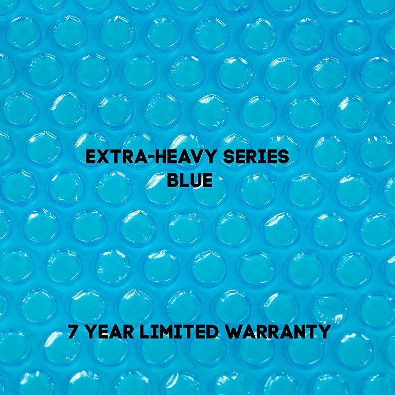 Harris 16x32 ft Rectangular Solar Cover, ExtraHeavy Series Blue, 7 year Warranty Pool