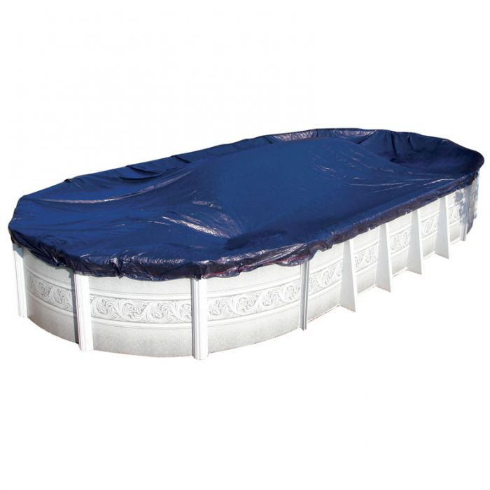 16'x25' Oval Above Ground Winter Swimming Pool Solid Cover 15 Yr Warranty solid 