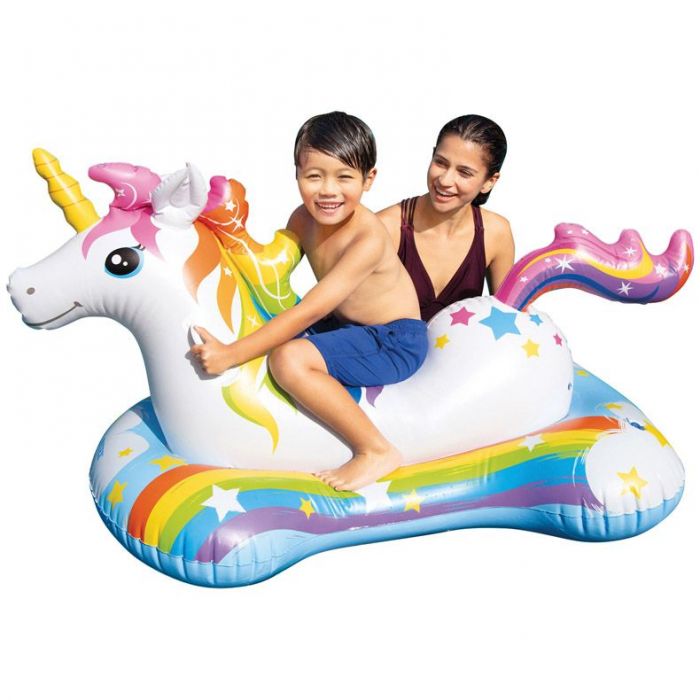 Intex Unicorn Ride-on Inflatable Water Float Toy Swimming Pool Rider Garden 