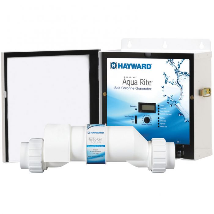 Hayward W3AQR9 Aqua Rite Salt Chlorination System, 25,000 gallons Pool Supplies Superstore
