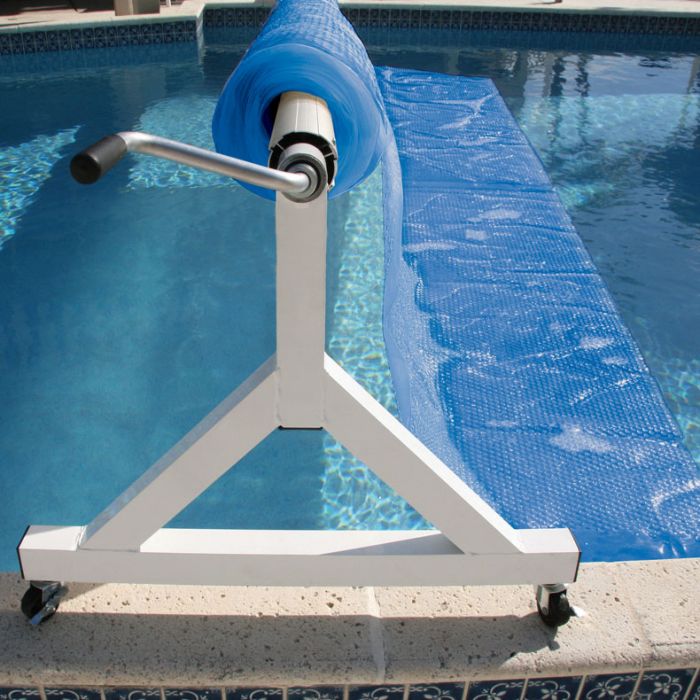 Inground Commercial Solar Cover Reel System, 19-20 ft - Pool