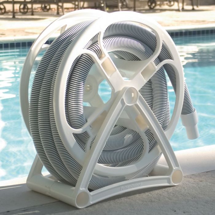 Hose Reel for less than 50 ft, White - Pool Supplies Superstore