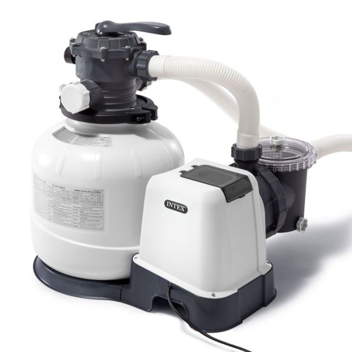 Intex 26647EG Krystal Clear Sand Filter System, 14 in Filter with 0.6 HP  Pump