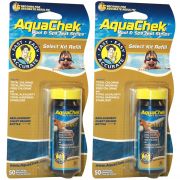 AquaChek 541604A Select Refill (50) for Free Chlorine, Total Chlorine, Total Bromine, Total Alkalinity, Total Hardness, Cyanuric Acid (Stabilizer) & pH, 2 Pack
