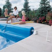 14 Feet Swimming Pool Cover Reel Set for Inground Pools Pool Solar Cover  Reel Aluminum Solar Blanket Reel - Yahoo Shopping