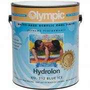 Olympic 712/GL Hydrolon Water-Based Acrylic Pool Finish 1 Gallon, Blue Ice
