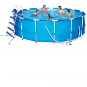 Intex 28235EH Round Steel-Frame Quick Pool, 15 ft x48 in