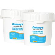 Two Buckets (25 lbs each) of Doheny's Chlorinating Skimmer Sticks - chlorine skimmer sticks to stop algae and bacteria in its tracks.