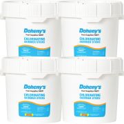 Four Buckets of Doheny's Chlorinating Skimmer Sticks - a great option for sanitizing your pool