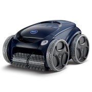 Front angled view of the Polaris ALPHA iQ Inground Robotic Pool Cleaner