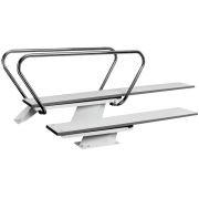 SR Smith Frontier III Diving Board, 12 ft, Blue - installed and pictured with childs feet on the board