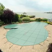 Meyco 12 Year Solid PermaGuard Safety Pool Cover, 15x32 ft Rectangle, Green