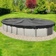 5 Year Above Ground Oval Mesh Winter Cover on Pool