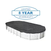 Hi-Tech Micro Mesh Winter Cover for 18x33 ft Oval Pools, 8 Year Warranty