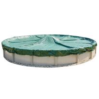 12 Year Above Ground Round Solid Winter Cover on Pool and no background