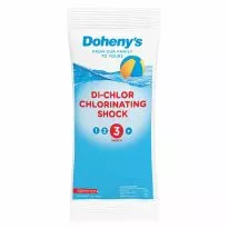 Doheny's Di-Chlor Chlorinating Shock sanitizes, shocks, and controls algae with 56% available chlorine. pool shock; shock for pools; pool shock treatment