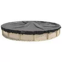 5 Year Above Ground Round Mesh Winter Cover on Pool and no background