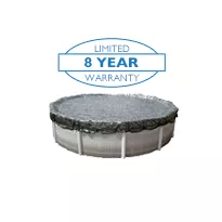 Hi-Tech Micro Mesh Winter Cover for 15 ft Round Pools, 8 Year Warranty