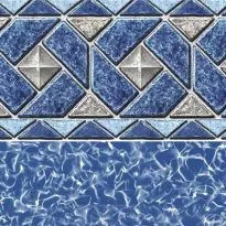 Swimline LI1548OTB Beaded Pool Liner, 48 in Wall, 15 ft Round, 20 Gauge, Mystri Outlook