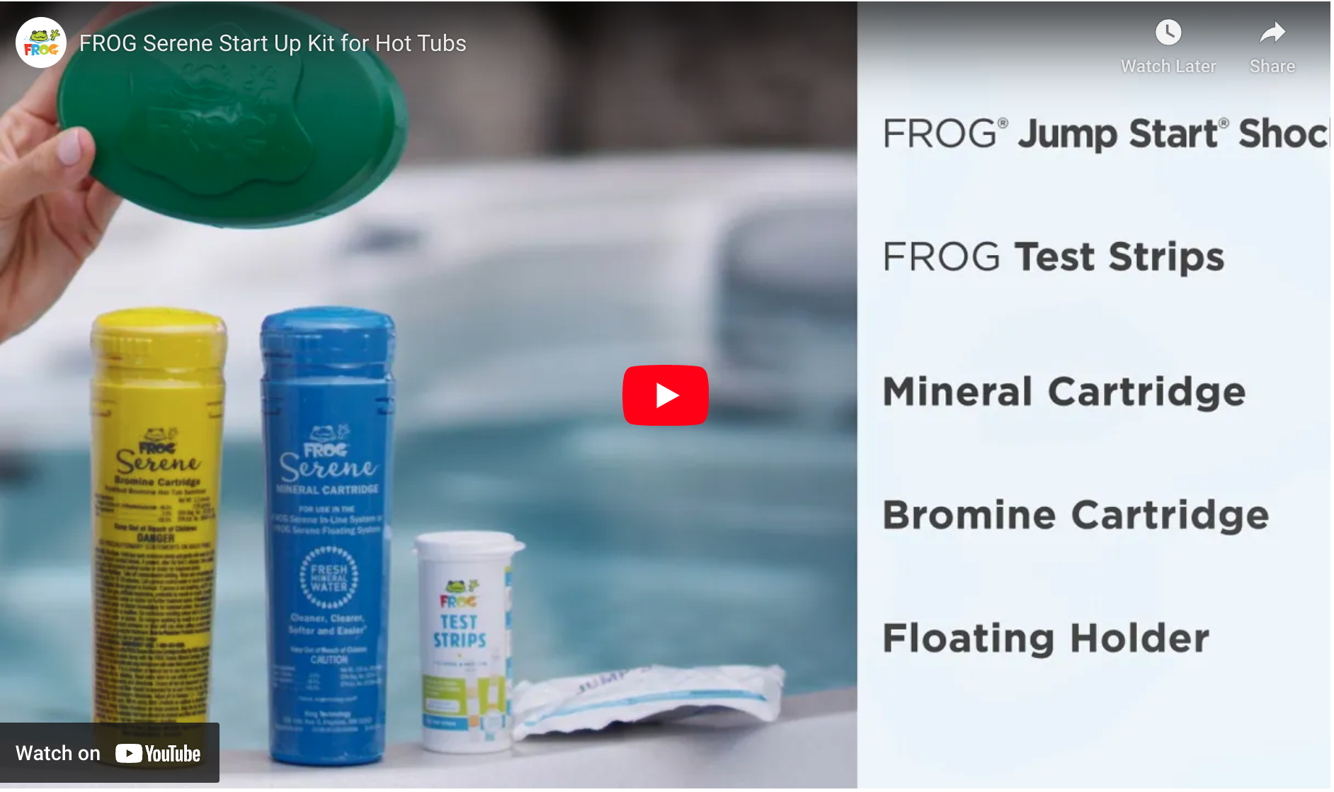 FROG Serene Start Up Kit for Hot Tubs