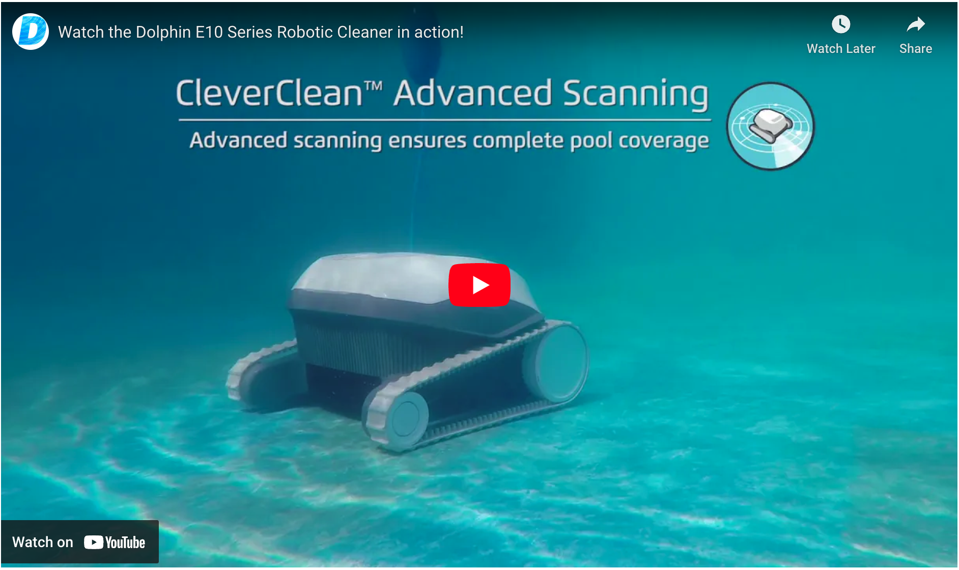 Dolphin E10 Series Above Ground Robotic Cleaner in Action!
