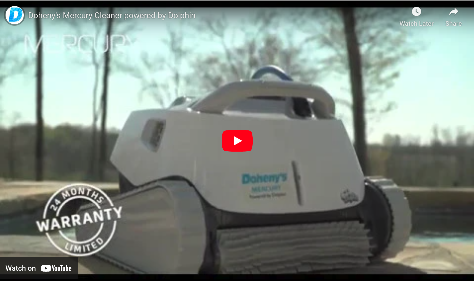 Doheny's Mercury Inground Robotic Cleaner in Action!